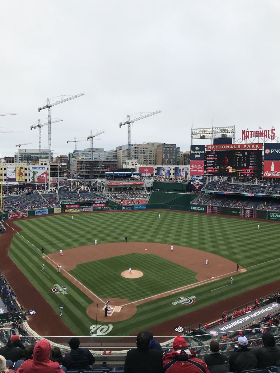 KristieKenney's tweet photo. Play ball! And bundle up to watch @Nationals baseballโพ๏ธ #IsSpringHereYet https://t.co/Ki3tPewd6X