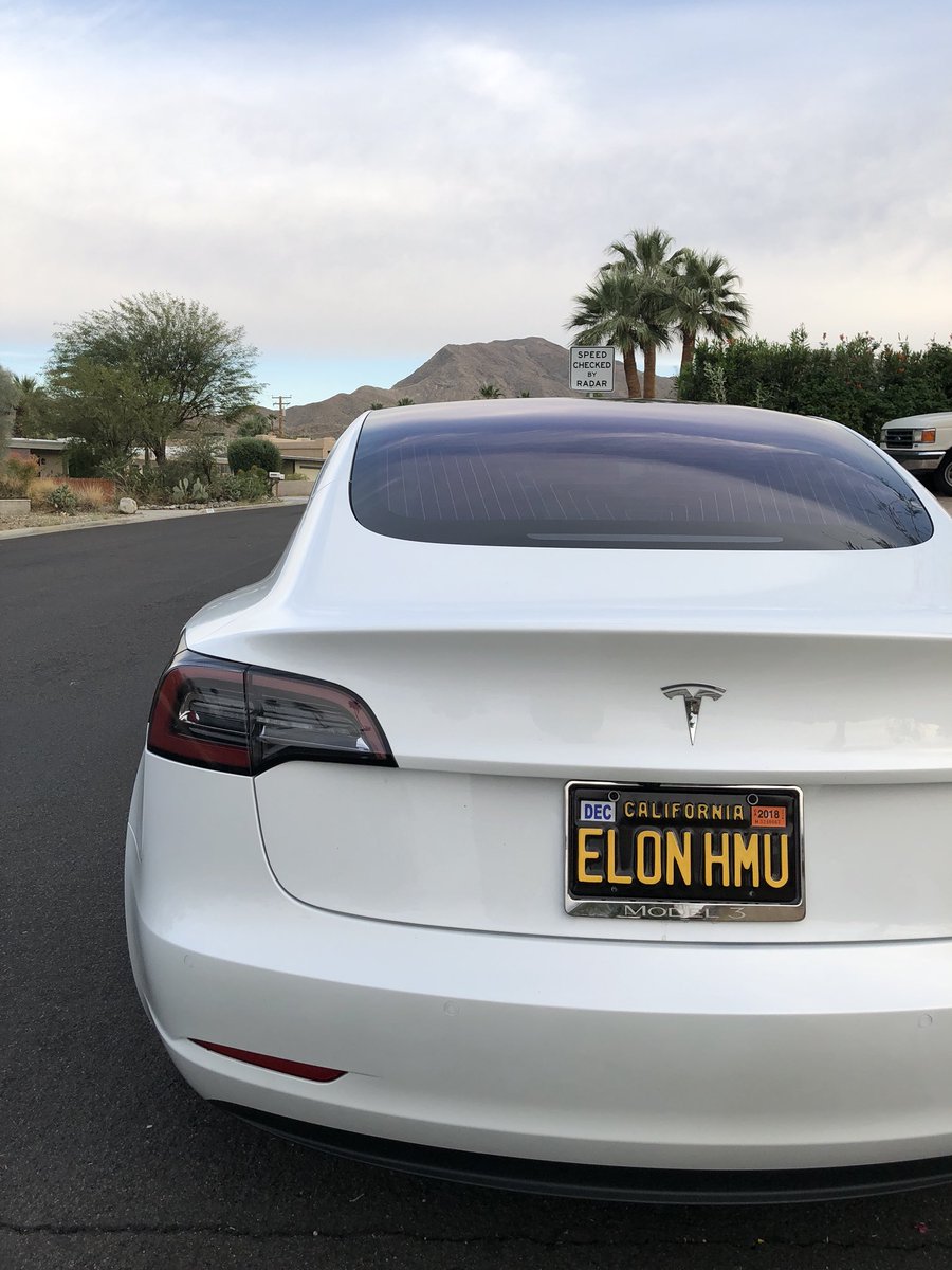 whatimakeit's tweet photo. @elonmusk I got my new plates! https://t.co/JqtTNOED2h