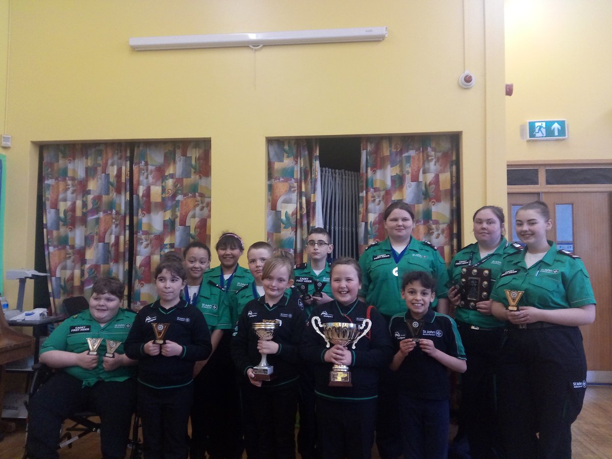 SJCPortTalbot's tweet photo. Well Done to our Badgers &amp; Cadets today, we are proud that our Badgers will be representing the @StJohnWestGlam and division at the @stjohnwales National Finals. #SJCW100 #FirstAid #mysjaday https://t.co/IOOXBeP5Pm