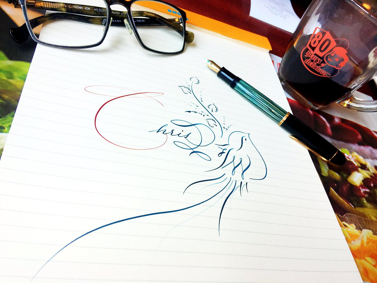 TheInkluminati's tweet photo. Breakfast waiter doodle. https://t.co/LdLruM9xPH