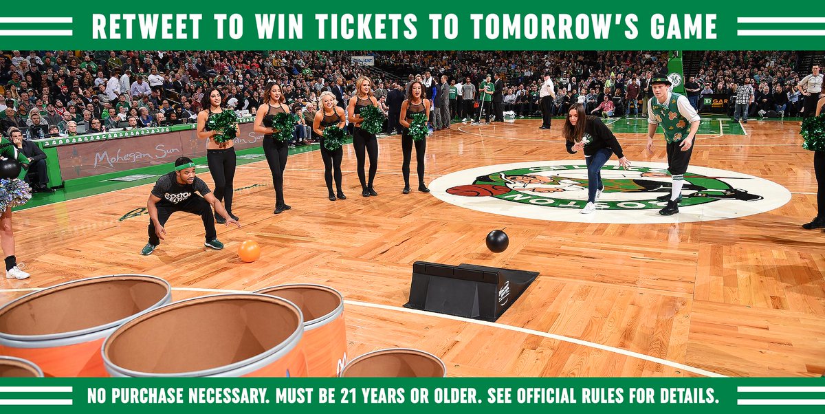 Need tickets to tomorrow's #Celtics game? Last chance to RT to win 2 tickets and play <a href="/MoheganSun/">Mohegan Sun ☀️</a> Super Skee Ball on the parquet this season! 🔁

Official rules: on.nba.com/2GHqY9K