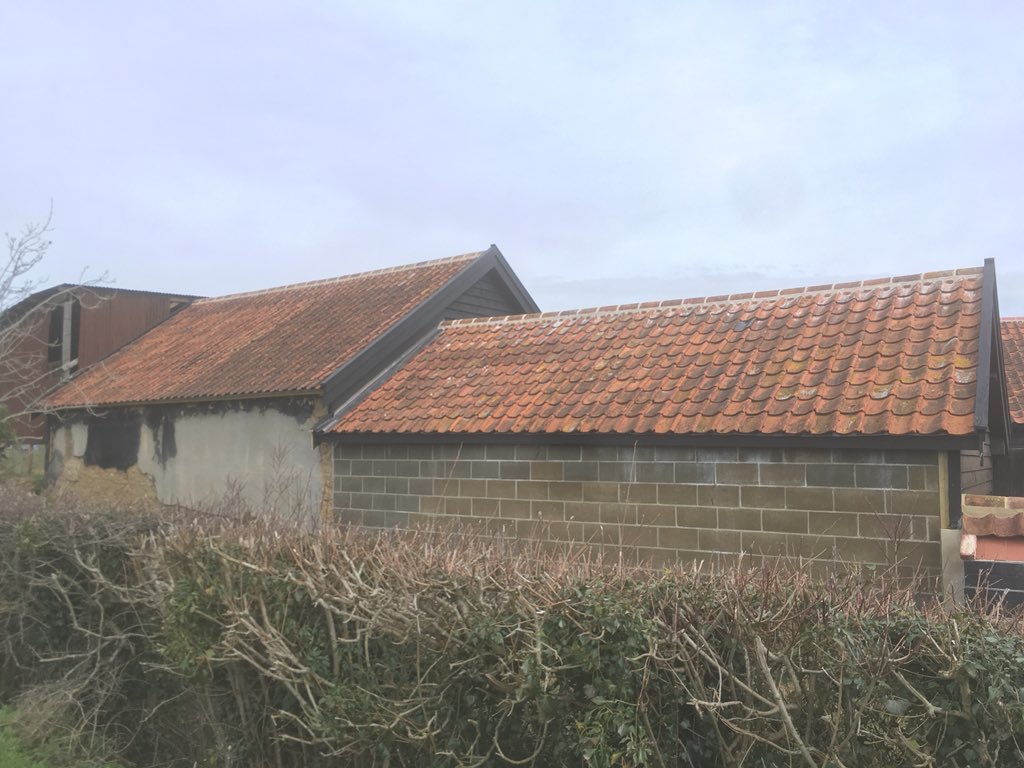 wardroofingltd's tweet photo. Completed barn conversion in #Bunwell along with bespoke wonky wall capping.
#AddsCharacterTheySay https://t.co/9mGbBZLJGx