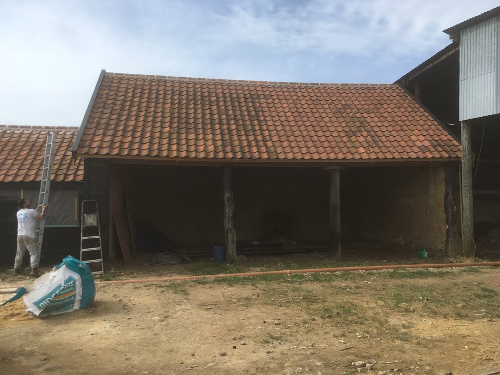 wardroofingltd's tweet photo. Completed barn conversion in #Bunwell along with bespoke wonky wall capping.
#AddsCharacterTheySay https://t.co/9mGbBZLJGx