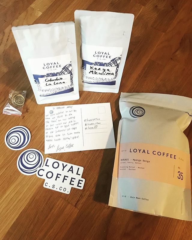 BARISTAMAGAZINE's tweet photo. Loyal Coffee with the hookup! What’d we do to deserve such awesomeness? Thank y’all so much! #loyalcoffee https://t.co/O8ozm5gzNq https://t.co/cMd6dZqg58