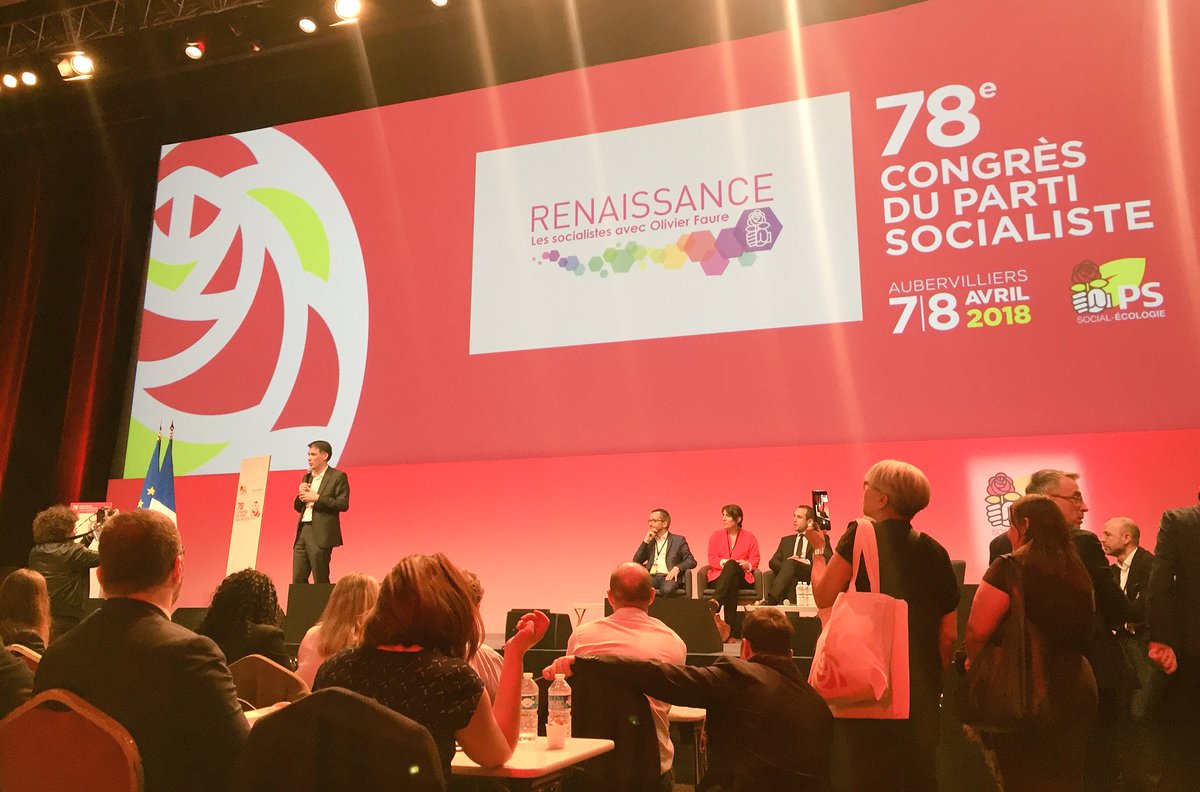le13avecFaure's tweet photo. Notre nouveau premier secrétaire @faureolivier ouvre l’assemblée de la motion #Renaissance !
#CongresPS https://t.co/cV5zwZd1UJ