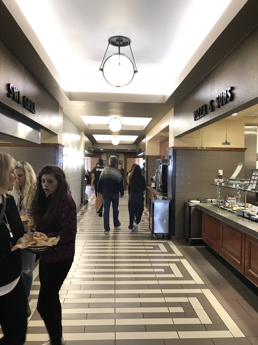 VanessaatCU's tweet photo. Trying to decide where to eat lunch? Lots of seating and short lines here in Sewall! #ASDatCU #viewsfromCU https://t.co/WKT7fDebbJ