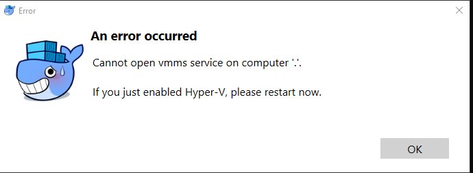 Siafu2's tweet photo. @nigelpoulton following along with your course but cant get windows configured correctly. I tried toggling the windows Hyper V feature. The BOIS is all correct. I dunno. https://t.co/NQgyGe4SxM