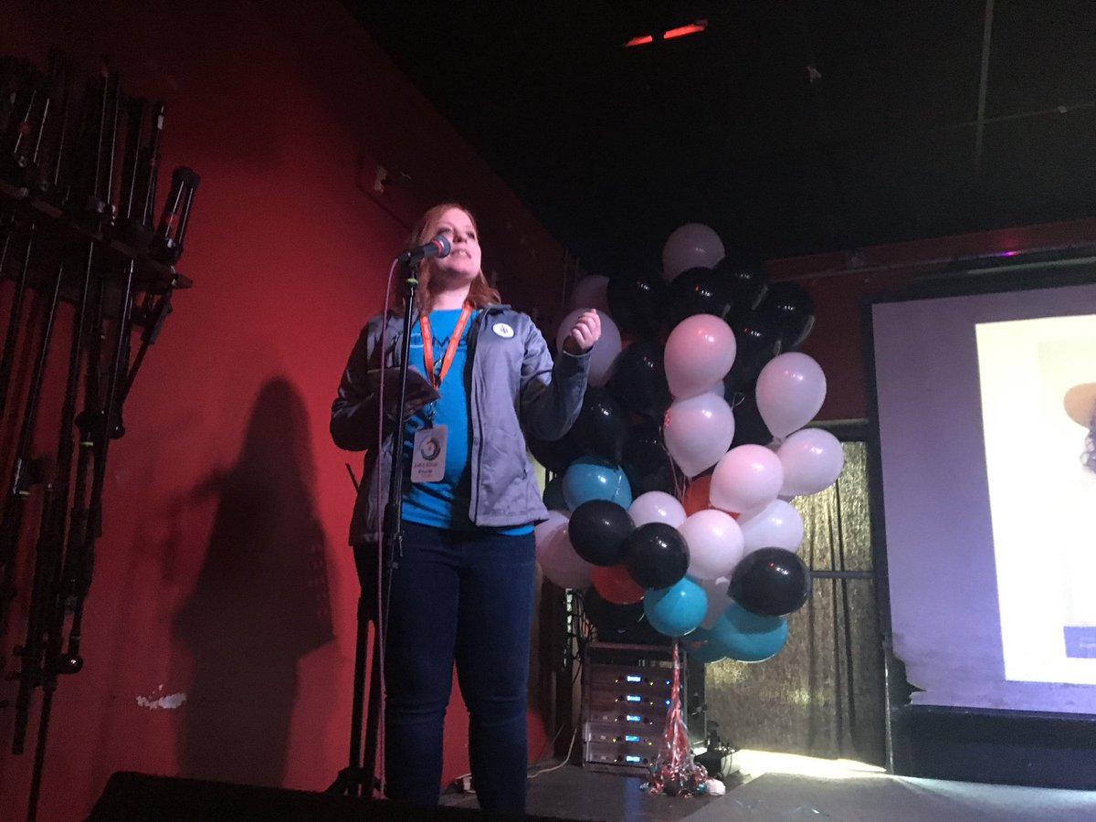 ignitebtown's tweet photo. .@kbirge is throwing down as the #ignitebtown18 emcee! https://t.co/unsEnSrODD