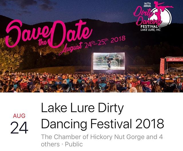 BobbiElliott's tweet photo. Dirty dancing festival will be here before you know it!  Be sure to book your accommodations early!
https://t.co/2lsM4RTRUV .
.#dirtydancing  #festival #lakelure  #HouseHunt #NewListing #RealEstateLakeLure #RealEstateNorthCarolina #LakeLureRealEstate #N… https://t.co/vCKsvz10GR https://t.co/5JJgI61YMb