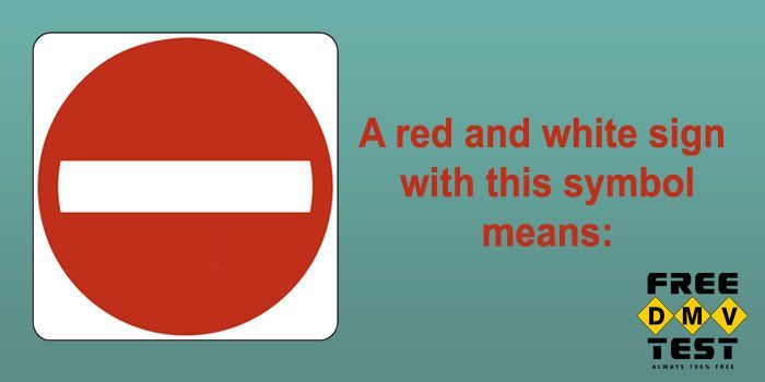 _FreeDMVTest_'s tweet image. A red and white sign with this symbol means:

A) Road ahead is closed to all traffic
B) Do not drive into this road from your direction
C) Traffic with special permission only

New Jersey permit tests at FreeDMVTest: buff.ly/2FikX2J

#NewJersey #LearnerPermit