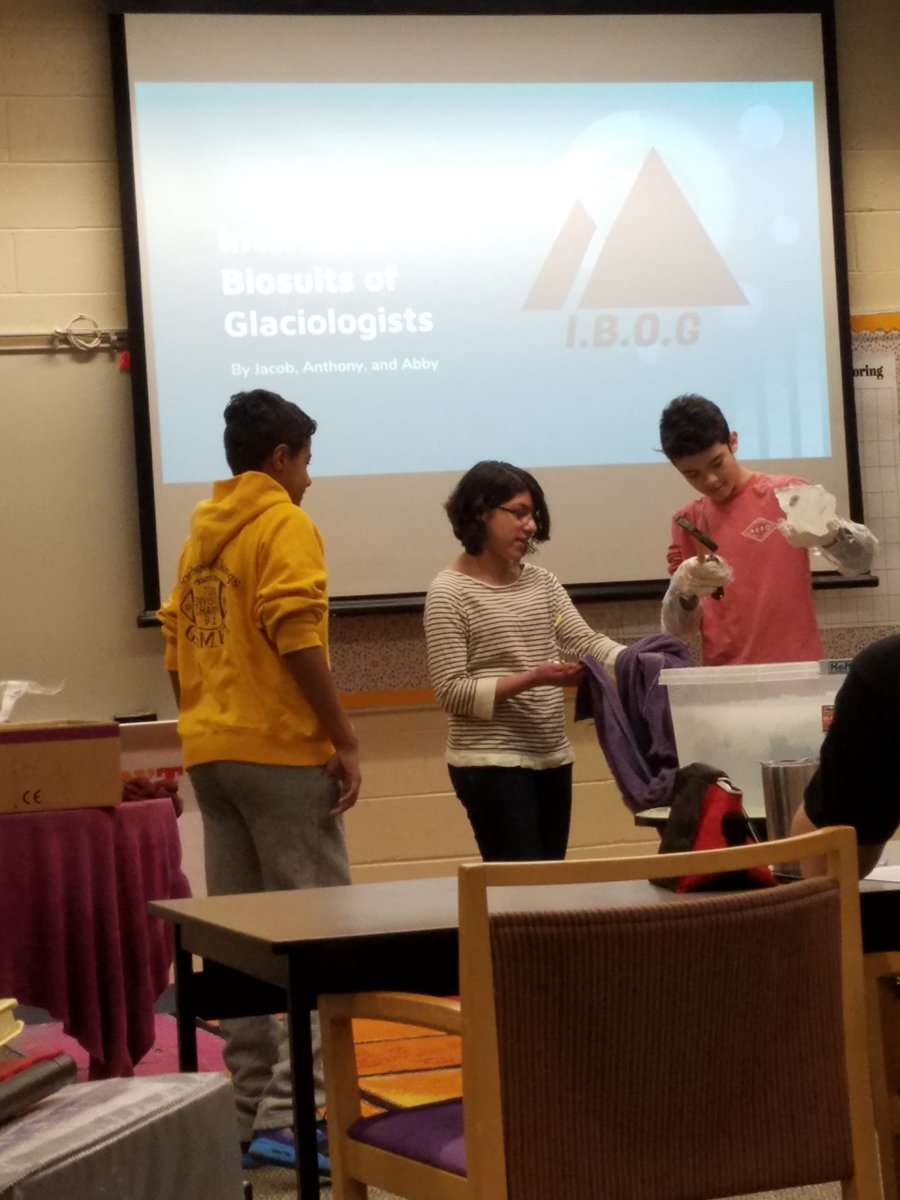 Mr_Yambor's tweet photo. More shots of the 8th. grade Bio Suit final competition.  All the teams showed they had worked through the engineering process by improving their solutions!!
#wilsonsouthern #wilsonsd https://t.co/5iPrzr9Mj0