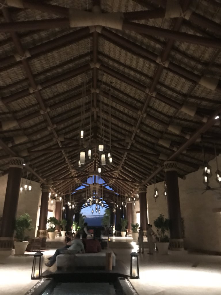 Lobby bar drinks until dinner at the Japanese restaurant. Being serenaded by Ariel <a href="/SecretsResorts/">Secrets Resorts & Spas</a> #vacation #Caribbean #secretscapcana  #maritimetravel #amazing