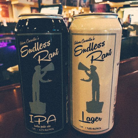 CommerceCasino's tweet photo. Today-only inside Arena Bar, grab your $7 🍺 16 oz #EndlessRant Celebrity @adamcarolla Beer before the Musical performance by @WPhoenixes &amp; Comedy show tonight. #CommerceCasino @CarollaDrinks #NationalBeerDay https://t.co/SpCEv1asry