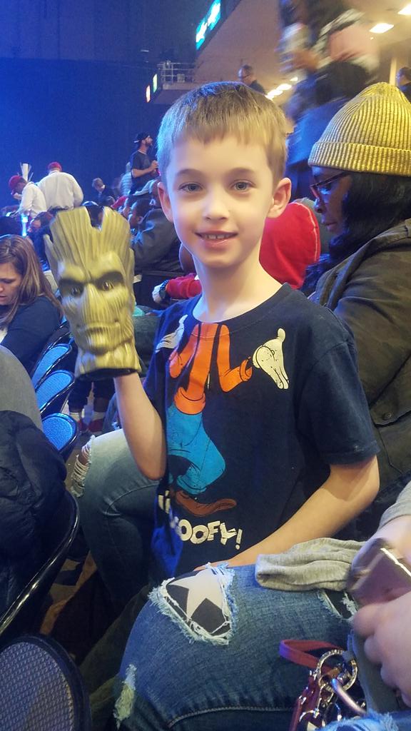 sillakat's tweet photo. M and his favorite superhero Groot! #MarvelUniverseLIVE https://t.co/QvKmSBn6tO