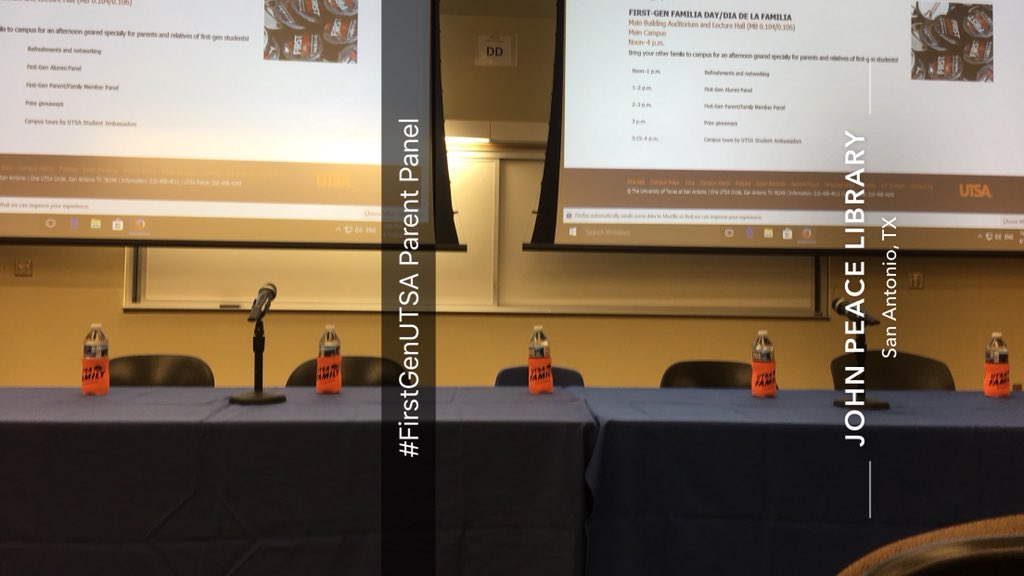 ELHR77's tweet image. Parent &amp;amp; Alumni Panel
#FirstGenUTSA #UTSAMom