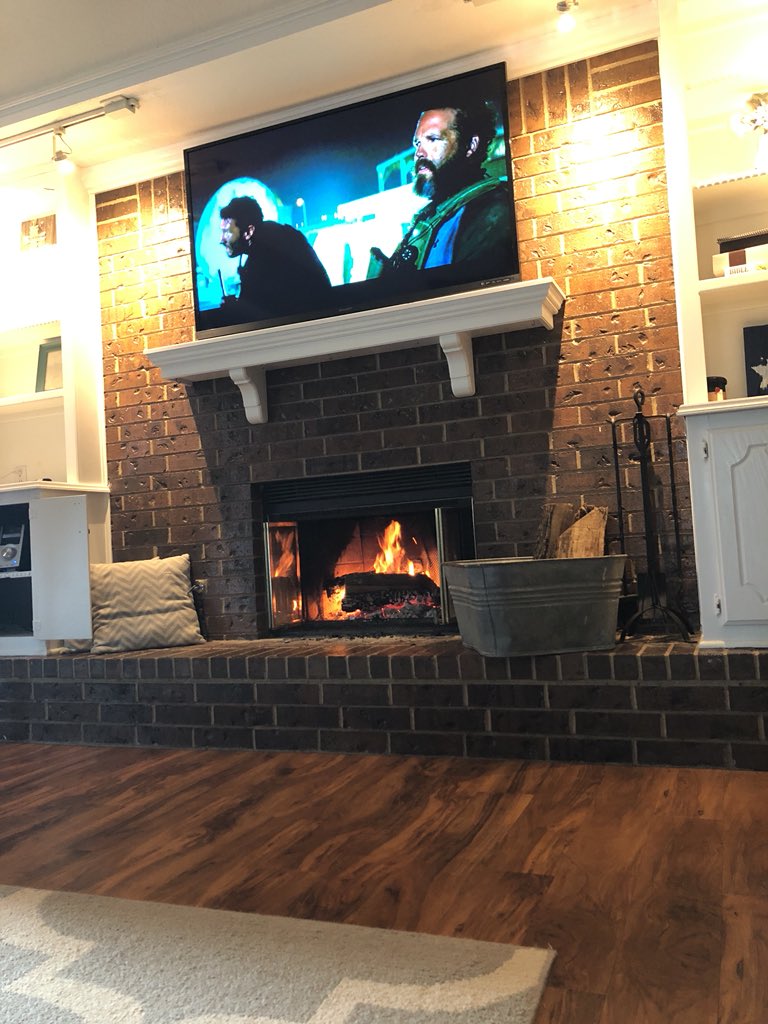 TheRedBirdCC's tweet photo. Not complaining about this fire in April! https://t.co/9RFyfwUkX9