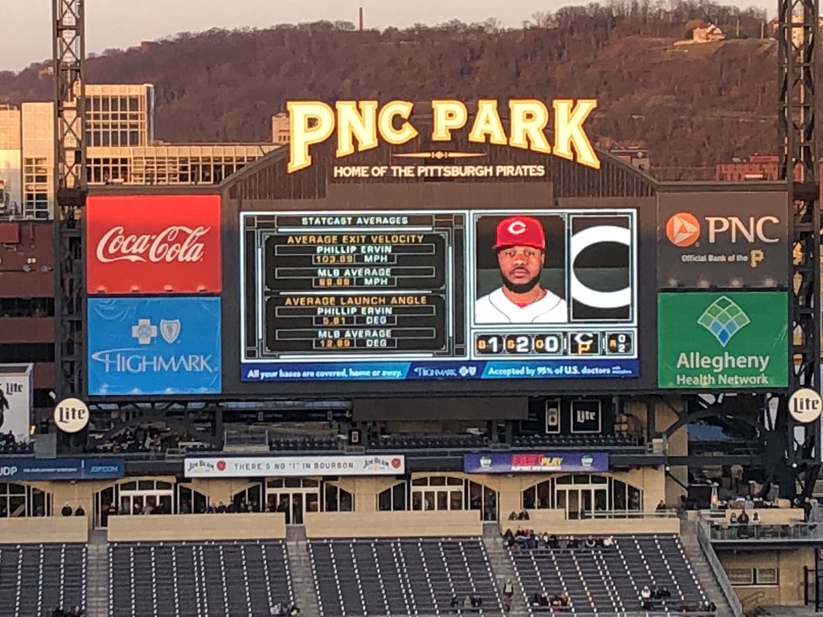 Stat_Ron's tweet photo. We covered @statcast at the @CMU_Stats @CMUAnalytics Baseball Analytics Workshop today - and what’s on the jumbotron? #statcast #LetsGoStats https://t.co/CjkO1ZfpCu