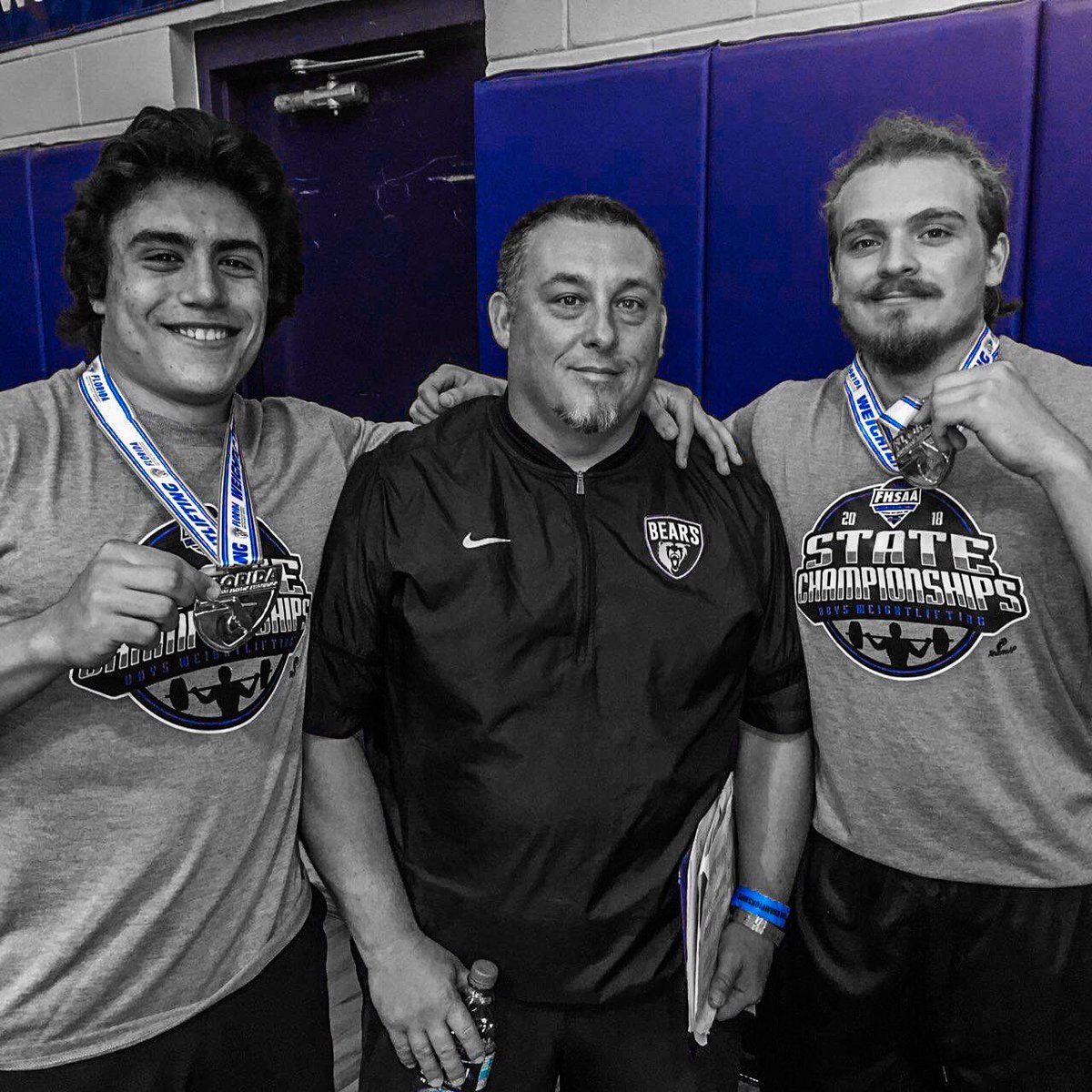 bt_athletics's tweet photo. CONGRATULATIONS to Coach Nadeau and @GoBearsWeights on their 6th Place Finish! 
Alex Newman State Champ/183
Jackson Durden 3rd Place/199 https://t.co/yJhvy9OaA6