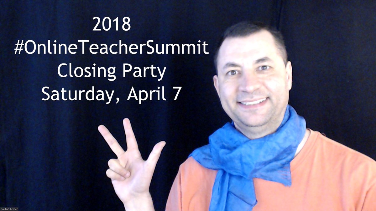 online_summit's tweet photo. Getting ready for the 2018 #onlineteachersummit  Closing Party starting soon (3pm CDT) See you there! Go to https://t.co/xNgRkBgdsw https://t.co/ayY0jbnUmg