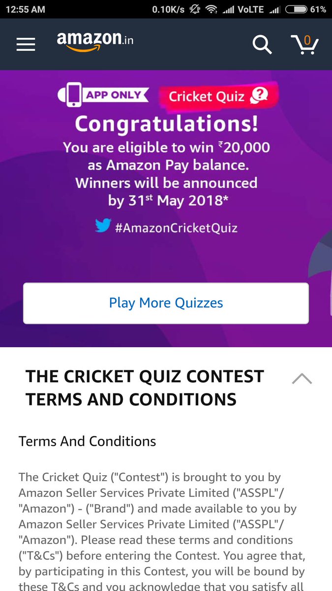 harishytech's tweet photo. #AmazonCricketQuiz #Amazon https://t.co/3FUgyhkIou