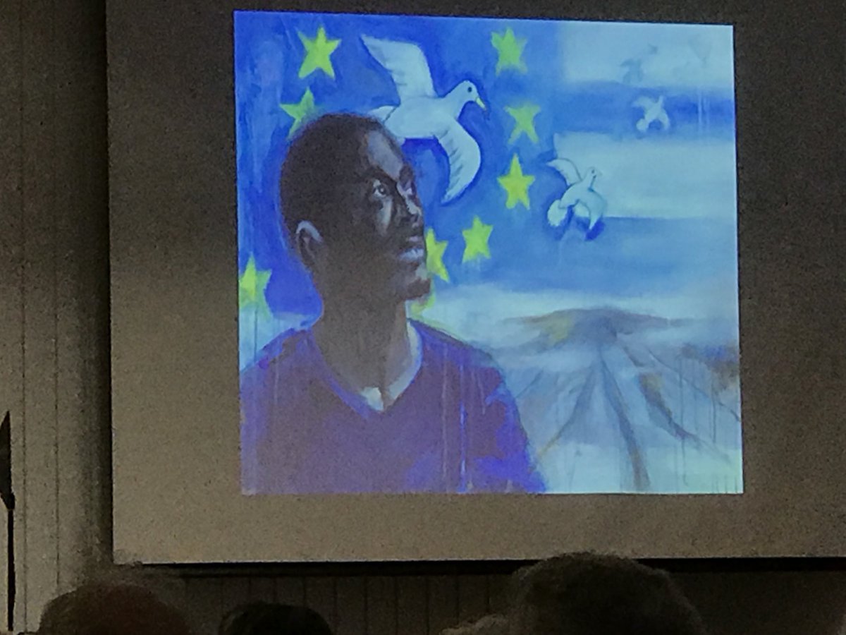 This evening we are listening to Pride talking about his journey and pilgrimage- as an asylum seeker.