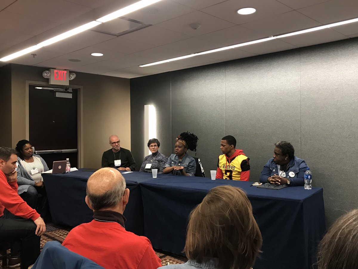 Leigh_inRed's tweet image. “Don’t you dare tell me to shoot one of my students. You give me the resources to identify who needs the support, and how to give it to them.” Mrs. Reed, 30 year teacher at Columbine who taught Eric &amp;amp; Dylan
@ “Educators take on schools &amp;amp; community violence” #LaborNotes2018