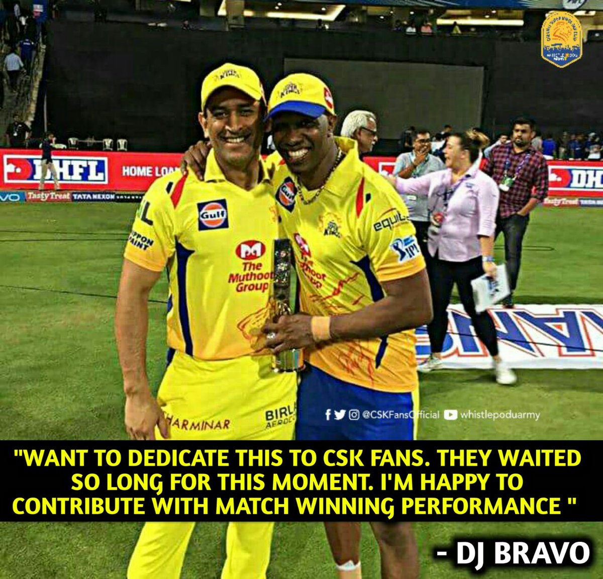 AKN97_'s tweet photo. @ChennaiIPL @DJBravo47 What a sportive man... 😎😎😎😎 https://t.co/RFkkCxEC4t