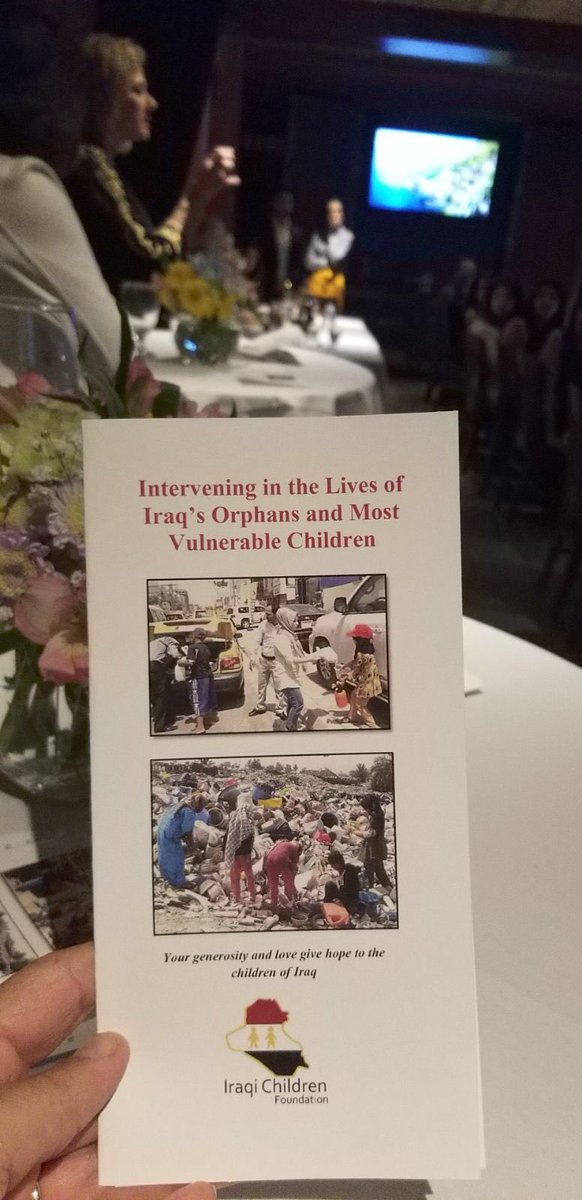 Thank you so much to the Khudairi family for hosting a dinner in honor of <a href="/IraqiChildren/">Iraqi Children Fdn.</a> this week. We are so grateful for the inspiring words spoken by Teeba, our youth ambassador! #inspiringhope #eventswithapurpose #fundsforiraqsfuture
