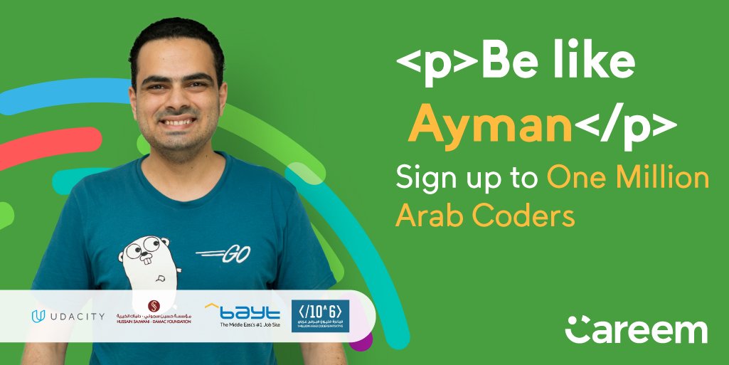 CareemUAE's tweet photo. We’re partnering with the Dubai Future Foundation, where you can learn how to code for free, and be part of the #OneMillionArabCoders initiative. Sign up before the 10th of April at https://t.co/0hSFeK22tV! What’s more? Get 20% off on 2 rides when you sign up. https://t.co/Moc9FK4A3g