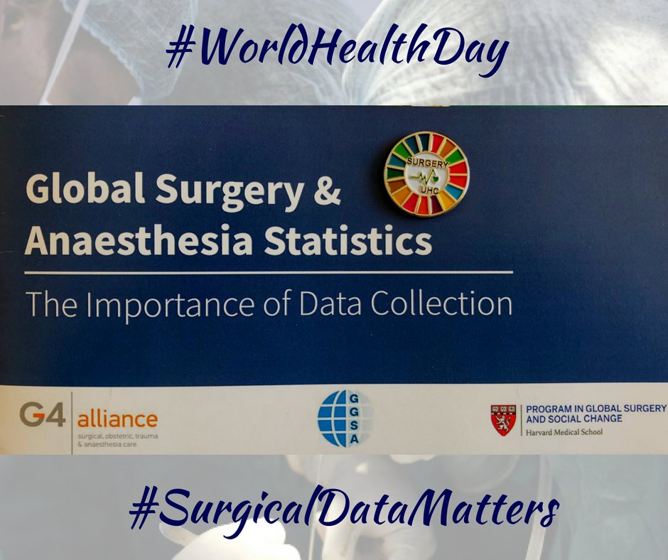 #SafeSurgery and #SafeAnaesthesia are cross-cutting and cost-effective. We cannot delay in prioritizing #SurgicalData collection and integrating #SafeSurgery into strengthened health systems! ow.ly/CUrS30jnd1n #WorldHealthDay #SurgeryUHC #GlobalGoals #HealthForAll