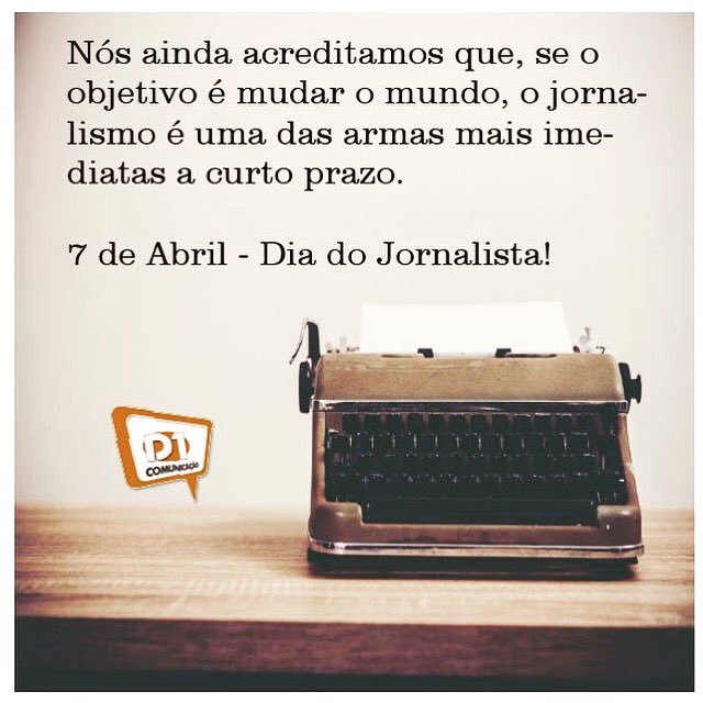 d1comunicacaoap's tweet photo. É com orgulho que prestamos hoje esta homenagem a todos os profissionais do jornalismo, agentes fundamentais para a transformação da sociedade e manutenção da democracia. Salve 7 de Abril-Dia do Jornalista! 📣 
#jornalismo #jornalismoporamor #assessoriadeimprensa #diadojornista https://t.co/MiMhWdI9OF