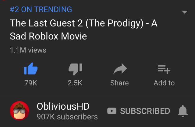 The Last Guest 2 (The Prodigy) - A Sad Roblox Movie - video