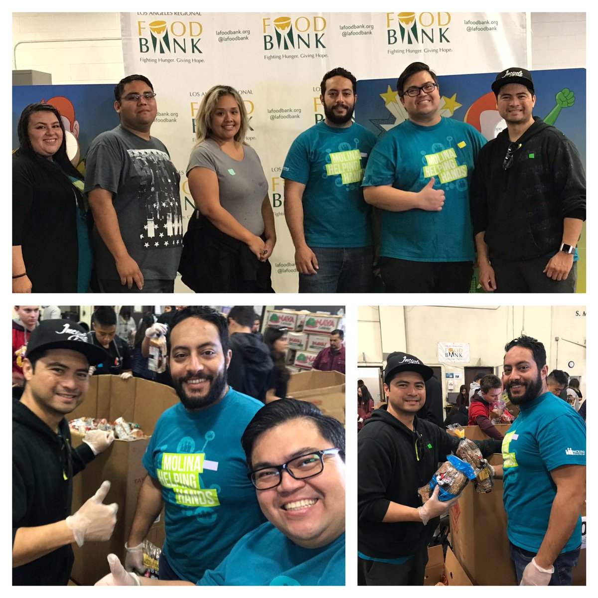 AngeloITIL's tweet photo. @molinahealth #volunteers giving back to the community #teamwork #HelpingOthers ..Thanks @LAFoodBank https://t.co/yau1OQFMRa