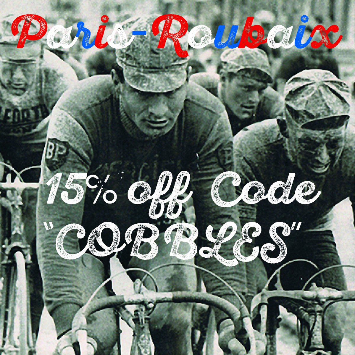 Celebrate another Sunday in Hell with 15% off until Monday 9th April tinpony.cc #ParisRoubaix #cyclist #cyclewearforhumans