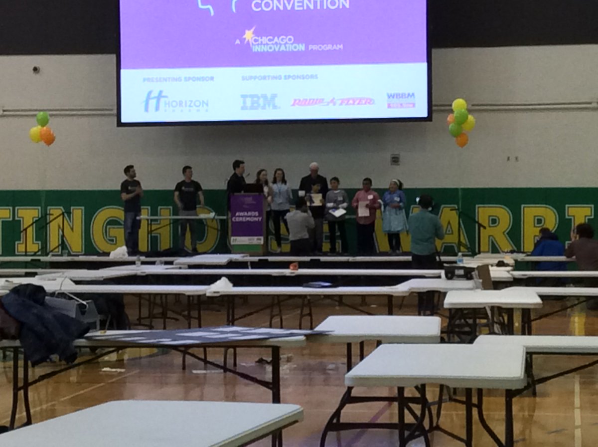 Besignon's tweet photo. Congratulations to the Chicago Student Invention Convention  winners!  Had a blast being a judge today. @Chi_Innovation https://t.co/JLdFy2tLD7