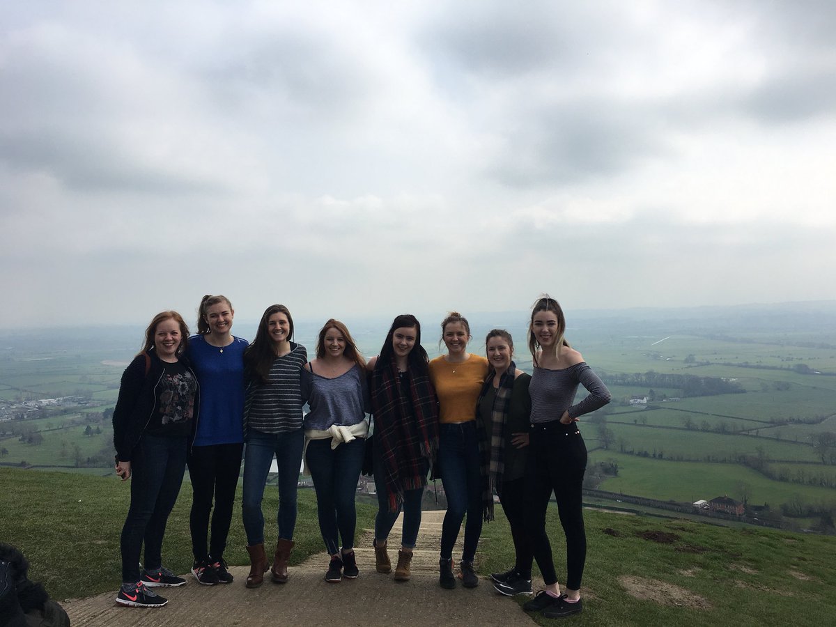 hattiebrowne22's tweet photo. @grahnort Thanks for the birthday shoutout we made it to the top of the Tor #stillhatewalking #Glastonbury https://t.co/qd2Uyj2a2W