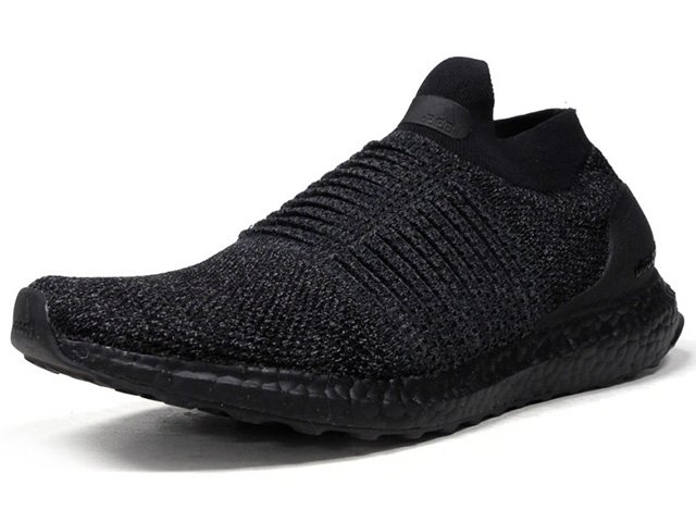 adidas ultra boost triple black laceless