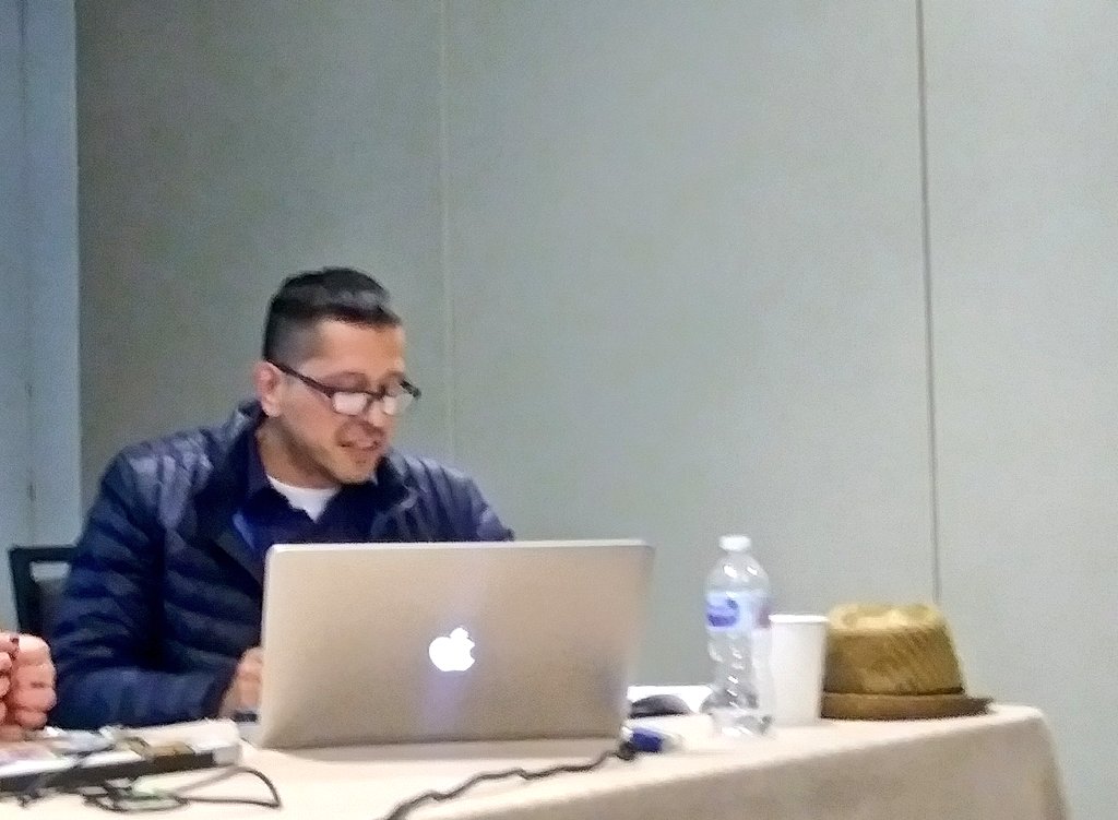 RoxyyAmparo's tweet photo. Having the chance to see @lifeatccc La Raza studies professor Agustin Palacios discuss the religious roots of the Chicano Movement: Catholic civic engagement in Richmond. Go Palacios! #NACCS2018 https://t.co/FUabXIlyPm