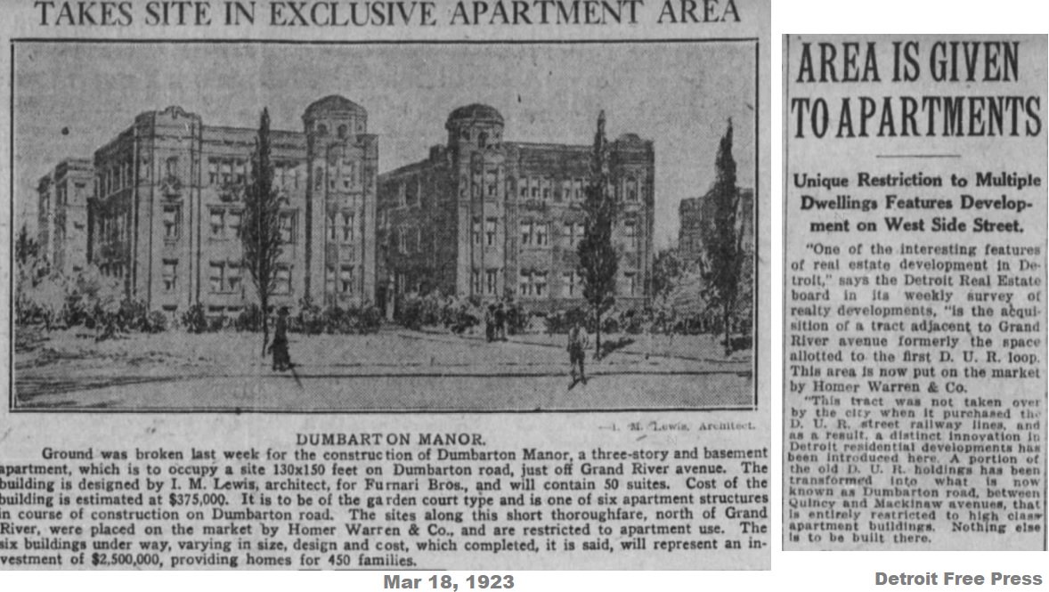 Detroit Street View On Twitter Detroit Dumbarton Rd 1923 2015 Dumbarton Was A Detroit Railway Turnaround Loop Until 1922 It Then Became A Street Of High End Apartments On Both Sides Making Dumbarton