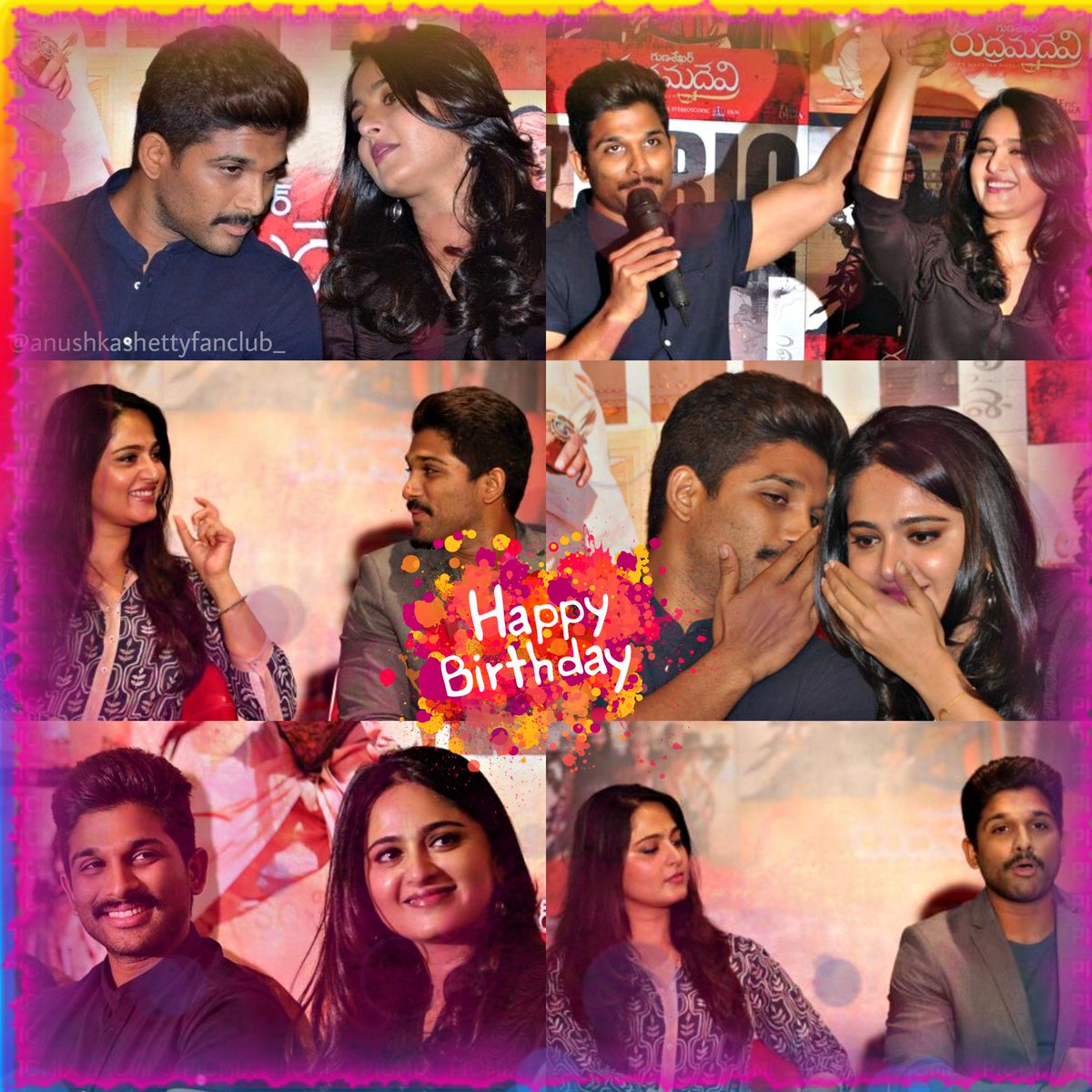 AnushkaShettyTM's tweet photo. Somethings Never Change ! 
BestFriends Forever ❤
Happy Birthday Stylish Star @alluarjun From #AnushkaShetty Fans 😍  
#Anushkashetty #sweetyshetty #tollywoodactress #bahu 
#HBDBelovedAlluArjun 
#HBDSTYLISHSTARALUARJUN https://t.co/Kmx59dYYci
