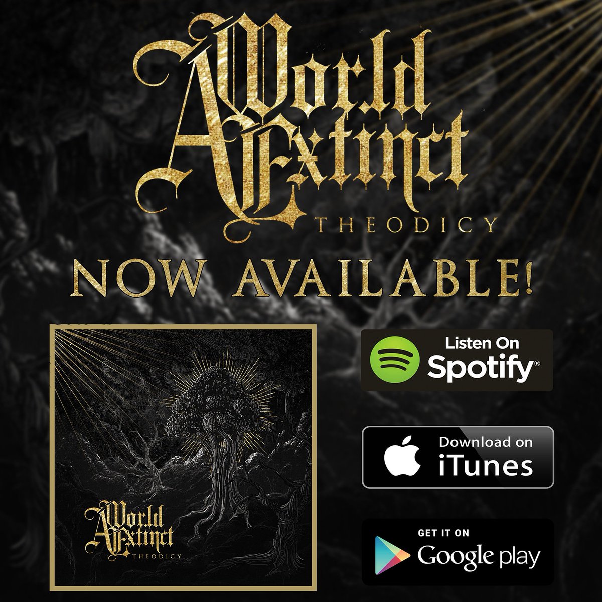 While you were sleeping (or partying) last night, our EP "Theodicy" finally dropped! Check it out if you haven't already!