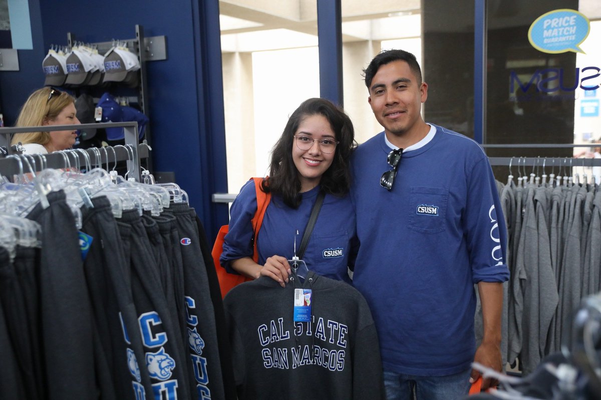 CSUSM's tweet photo. Get the shirt AND the hoodie. Cougar Blue looks good on you! ๐ #DiscoverCSUSM https://t.co/61tq34DVUN