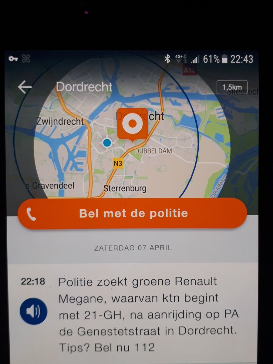 WA_Krispijn's tweet image. Nav eerdere tweet onderstaand burgernet bericht. Ziet u genoemd voertuig belt u dan 112 #Krispijn #aanrijding #vpo #dordrecht @Politie_Dordt