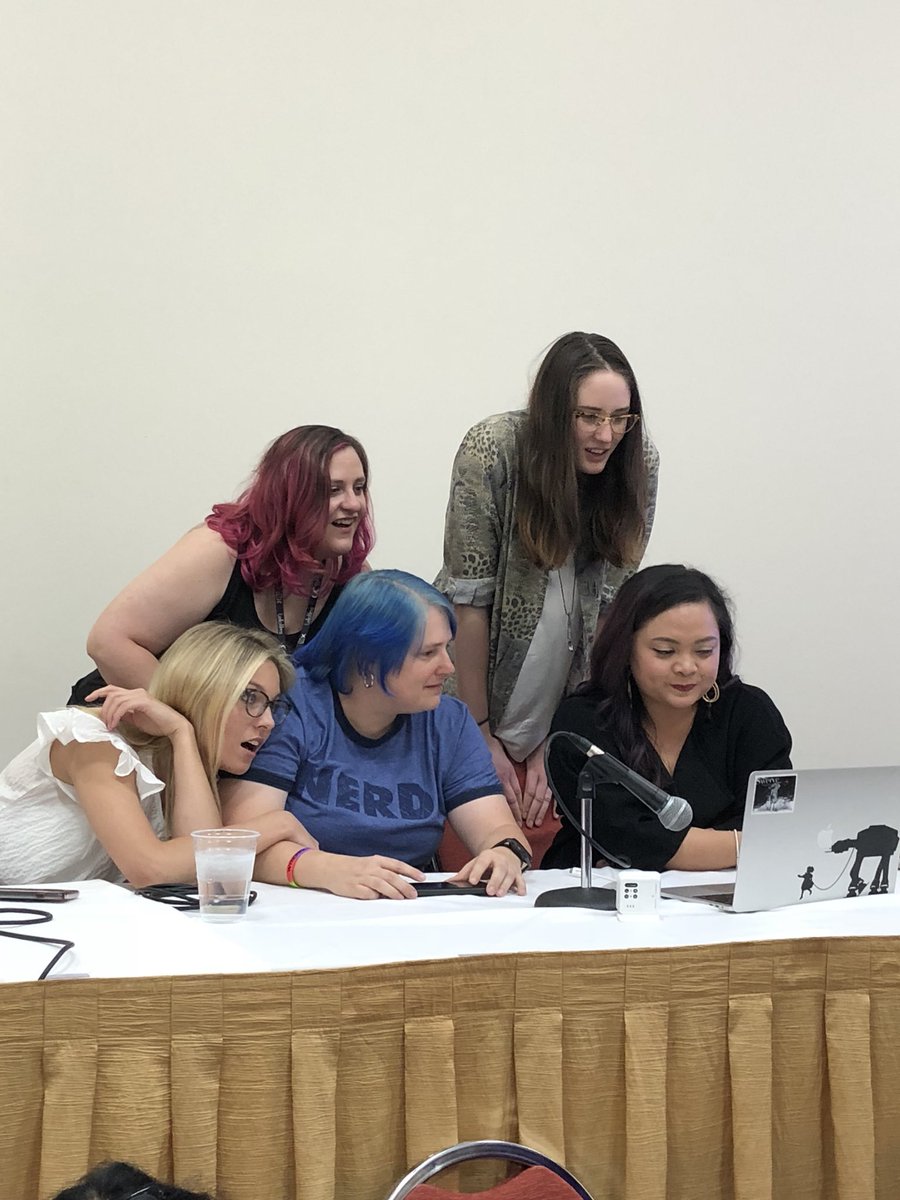 laylaanne's tweet image. @DanaPiccoli @sharongrumbelle @WinnyClarke watching the @SwerveSeries season 3 teaser for the first time. Also watch this damn series it’s brilliant.