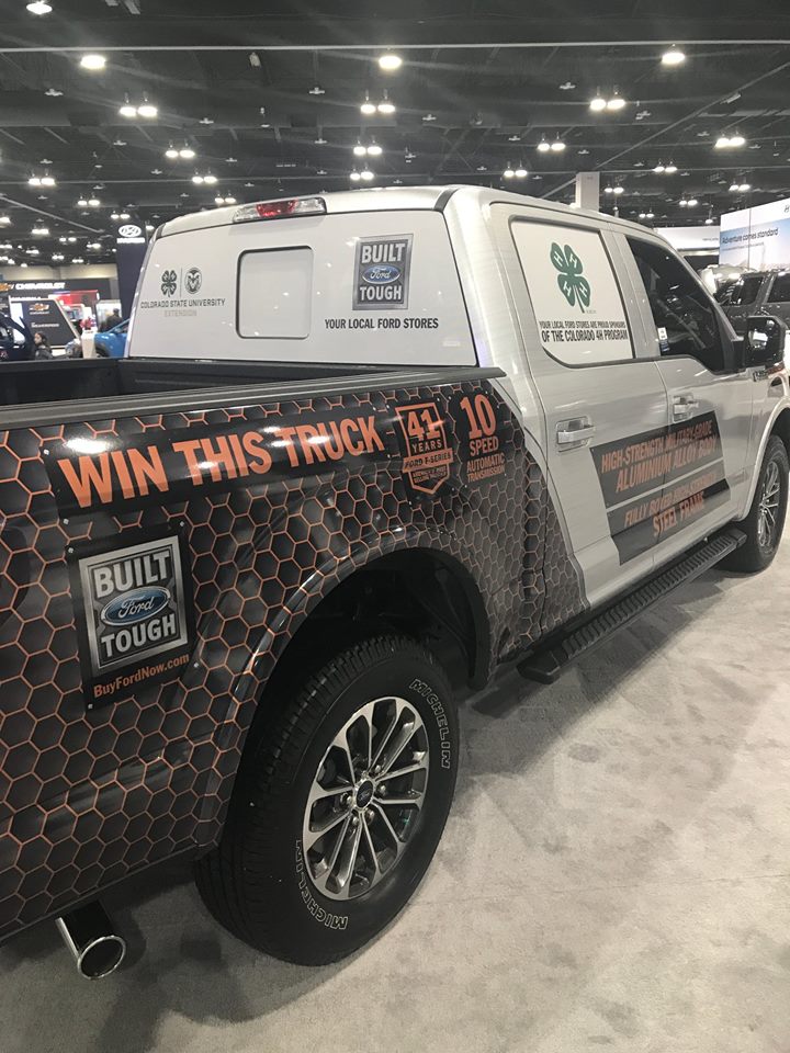 ThinkFordNow's tweet image. Enter to win this awesome, wrapped Ford F-150 and help your local 4H chapters at the same time! 

To enter for your chance, just purchase your raffle tickets, available now at the @DenverAutoShow! Proceeds go to Colorado 4H.

Check out the event here: bit.ly/FordDenverAuto…