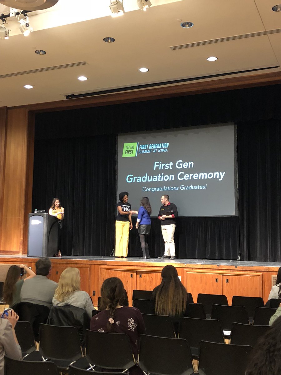 uiowausg's tweet image. Thank you to Yolanda Norman .@FirstGenCollege for sharing your story and helping us celebrate the First Gen Graduation Ceremony! 
#ImtheFirst