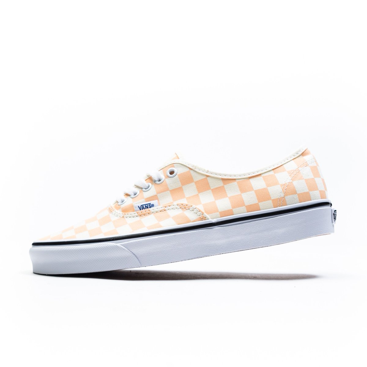 vans checkerboard peach