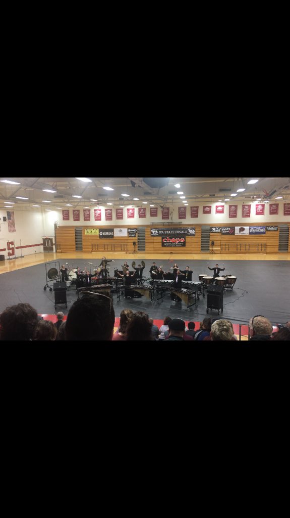 ReitzBand's tweet photo. Reitz Indoor Percussion Ensemble at State Finals today! They did an awesome job💙🎶 https://t.co/O6VXtqO3r9