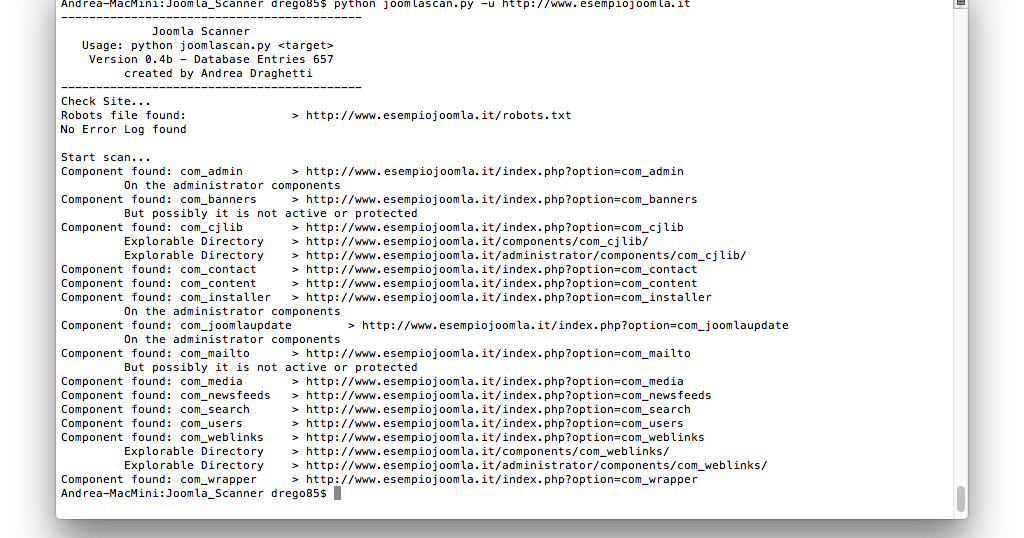 Dr2moke's tweet photo. RT KitPloit "#JoomlaScan - Tool To #Find The Components Installed In #Joomla CMS, Built Out Of The Ashes Of #Joomscan https://t.co/thKoJggdRL https://t.co/oZHYrFwxmj"