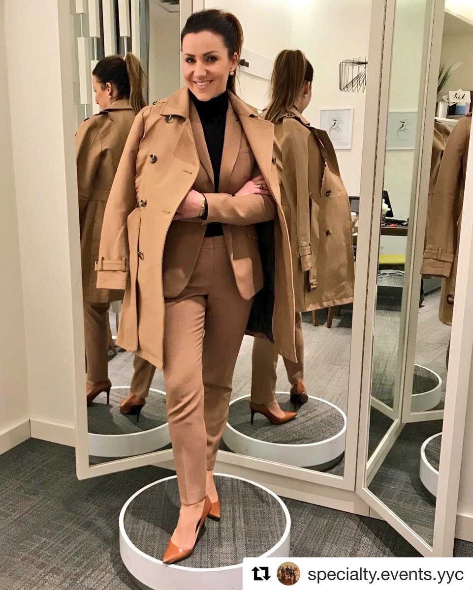That smile when you get a chance to work w/amazing people💖 #lifeofastylist 💖 Suit&amp;Coat: <a href="/RWandCO/">RW&CO.</a> 💖 <a href="/FashionCalgary/">Fashion Calgary</a> <a href="/hudsonsbay/">Hudson's Bay | La Baie d'Hudson</a> <a href="/Topshop/">Topshop</a>Canada @Topshop @modabellayyc <a href="/NineWestCanada/">Nine West Canada</a> <a href="/nmonika2000/">GlamAndBeyond</a> #Fashionable #FashionFriday #weekend #style #StylistStar #bloggerbabesrt #HBC #yyc